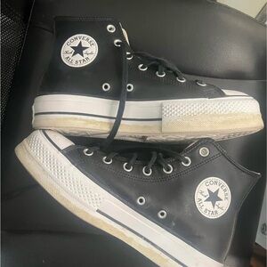 Converse High-Top Sneakers with Black Trim